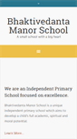 Mobile Screenshot of bhaktivedantamanorschool.co.uk