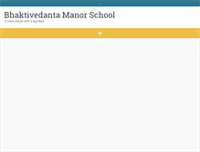 Tablet Screenshot of bhaktivedantamanorschool.co.uk